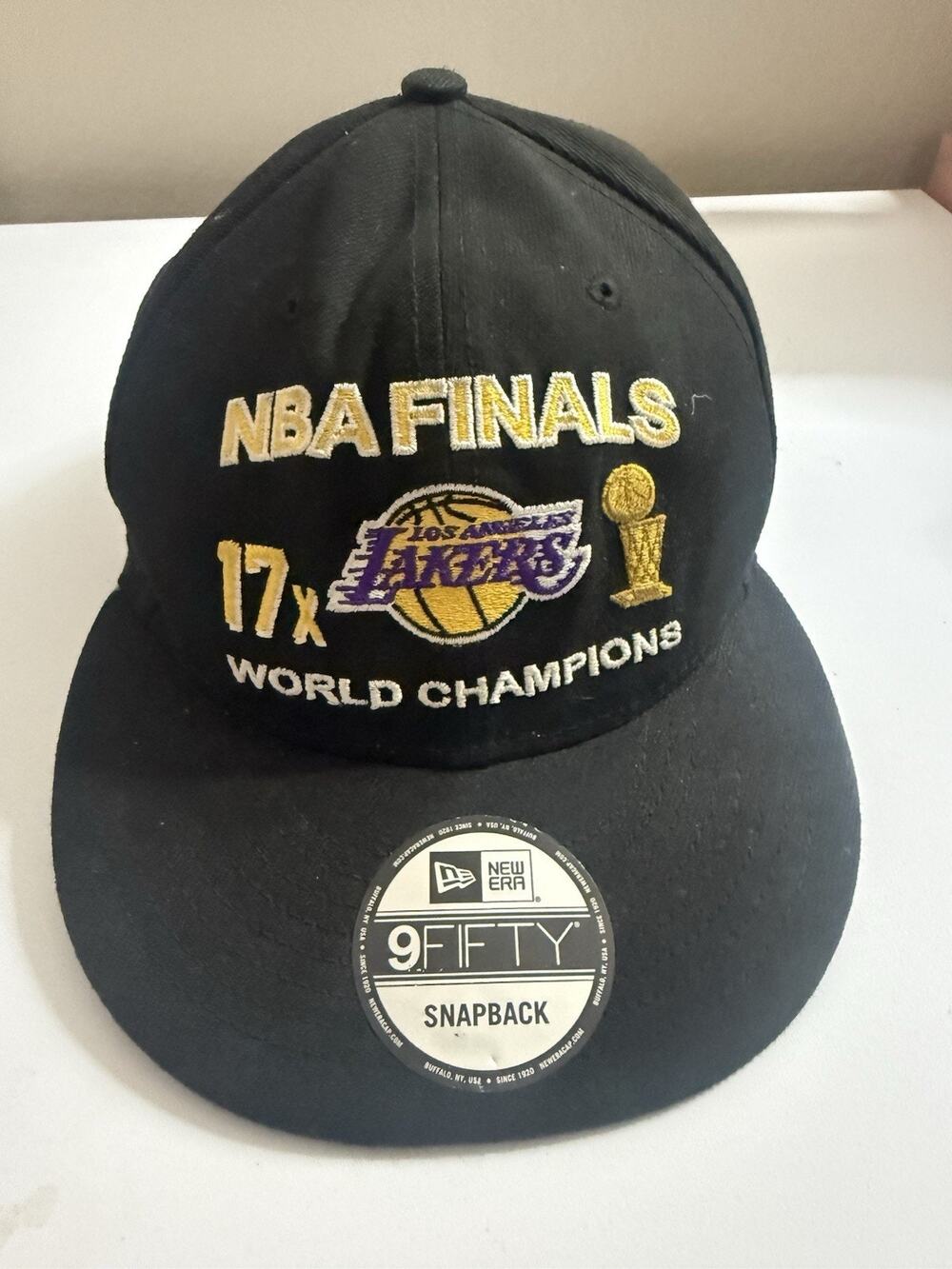 Lakers 17x Time Champions Limited Snapback Hat Rare🔥 Unique🔥 OG